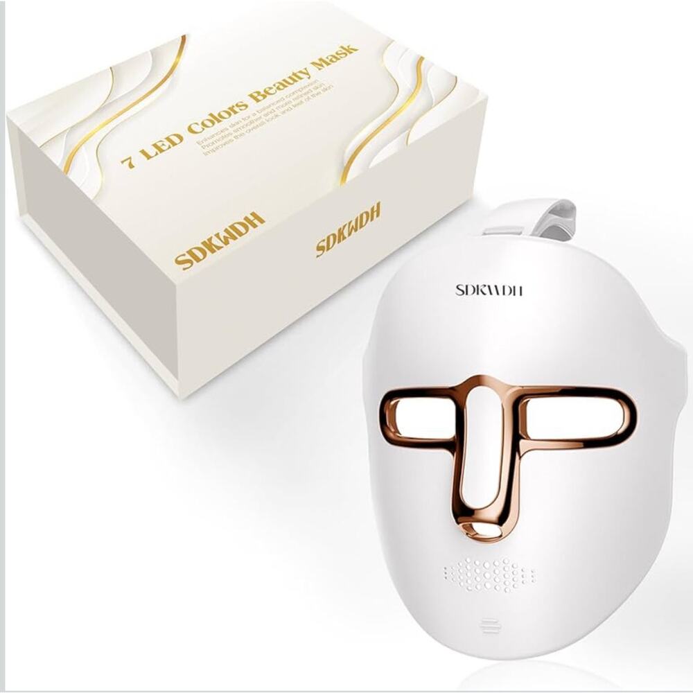 Red Light Photon Facial Mask, Wireless Rechargeable & Ergonomic Design